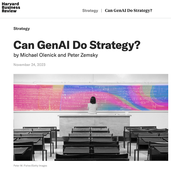 Peter Zemsky and Michael Olenick publish early results about what became VSTRAT used in INSEAD classes